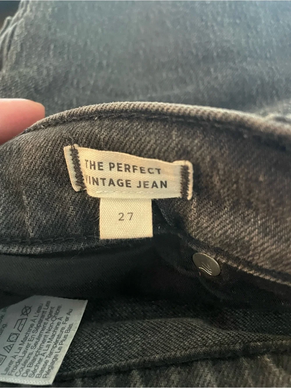 Madewell The Perfect Vintage Straight Jeans Size 27